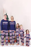 Pyjama de Noël familial à imprimé d’hiver rouge