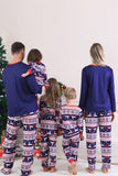 Pyjama de Noël familial à imprimé d’hiver rouge