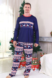 Pyjama de Noël familial à imprimé d’hiver rouge