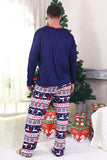 Pyjama de Noël familial à imprimé d’hiver rouge