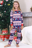 Pyjama de Noël familial à imprimé d’hiver rouge