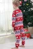 Pyjama de Noël familial à imprimé d’hiver rouge