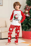 Pyjama assorti familial à imprimé Père Noël rouge