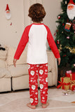 Pyjama assorti familial à imprimé Père Noël rouge