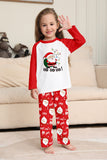 Pyjama assorti familial à imprimé Père Noël rouge