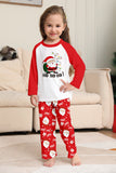Pyjama assorti familial à imprimé Père Noël rouge