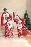 Pyjama assorti familial à imprimé Père Noël rouge