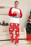 Pyjama assorti familial à imprimé Père Noël rouge