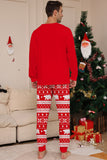 Arbre à imprimé rouge à manches longues Famille de Noël Pyjama assorti