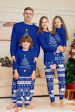 Arbre à imprimé rouge à manches longues Famille de Noël Pyjama assorti