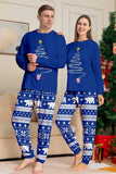 Arbre à imprimé rouge à manches longues Famille de Noël Pyjama assorti