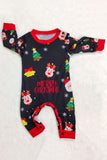 Ensemble de pyjama assorti familial imprimé rouge douillet de Noël
