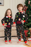 Ensemble de pyjama assorti familial imprimé rouge douillet de Noël