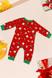 Ensemble de pyjama assorti familial imprimé rouge douillet de Noël
