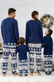 Pyjama assorti familial imprimé renne marine