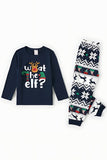 Pyjama assorti familial imprimé renne marine