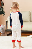 Ensembles de pyjamas familiaux à 2 pièces à motif sapin de Noël vert à col rond