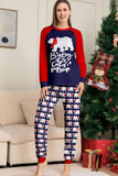 Ensemble de pyjamas assortis pour la famille bleu marine, à manches longues et à col rond