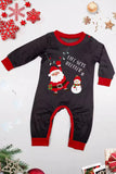 Ensemble de pyjamas assortis pour la famille gris foncé, à manches longues