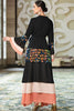 Charger l&#39;image dans la galerie, Paillettes noires Manches Superposées Abaya Dubai Caftan