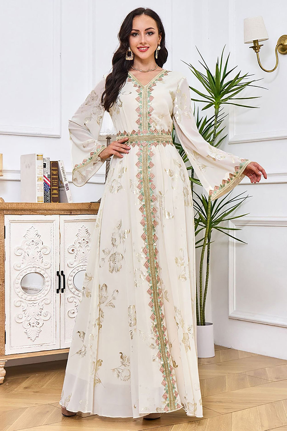 Robe Marocaine Meilleur Tissu Pour Caftan Caftan Robe Blanche