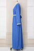 Charger l&#39;image dans la galerie, Robe Abaya Caftan Marocain Bleu Moyen-Orient Dubai Manches Longues