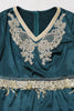 Charger l&#39;image dans la galerie, Robe de soirée Abaya Kaftan d&#39;été bleu paon