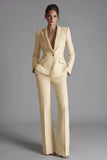 Costume d'affaires femme 2 pièces rose revers pointe à boutons
