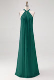 Robe longue fluide en mousseline de soie blanche