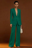 Costume d'affaires femme 2 pièces ivoire à col châle et boutonnage simple