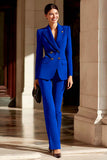 Costume d'affaires femme 2 pièces bourgogne revers pointe double boutonnage