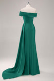 Robe longue fourreau plissée champagne à une épaule