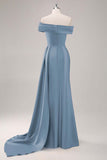 Robe longue fourreau plissée champagne à une épaule