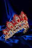 Tiare de luxe en cristal de la Reine du bal de promo Tiare couronne dorée