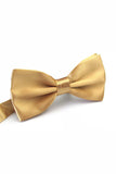Noeuds papillon en satin jaune Smoking formel noeud papillon