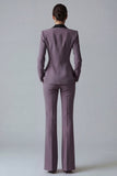 Costume d'affaires femme 2 pièces vert foncé revers pointe un bouton