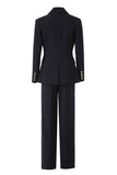 Costume de bal femme 3 pièces noir un bouton