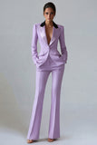 Costume d'affaires femme 2 pièces vert foncé revers pointe un bouton