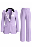 Costume d'affaires femme 2 pièces vert foncé revers pointe un bouton