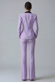 Costume d'affaires femme 2 pièces vert foncé revers pointe un bouton