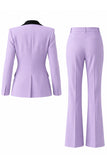 Costume d'affaires femme 2 pièces vert foncé revers pointe un bouton