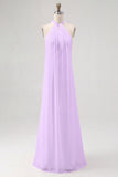 Robe longue fluide en mousseline de soie blanche