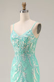 Corset sirène violet scintillant, paillettes, longue robe de bal avec des appliques en dentelle