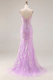 Corset sirène, sequins, longue robe de bal vert menthe avec broderies