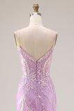 Corset sirène, sequins, longue robe de bal vert menthe avec broderies