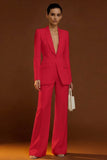 Costume d'affaires femme 2 pièces ivoire à col châle et boutonnage simple