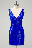 Robe de bal à paillettes à col en V Noir scintillante avec volants amovibles