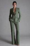 Costume d'affaires femme 2 pièces rose revers pointe à boutons