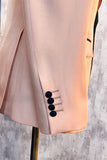 Peak Lapel Blush 2 pièces Costumes de bal pour hommes