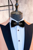 Peak Lapel Blush 2 pièces Costumes de bal pour hommes